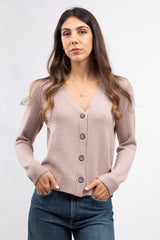 Cardigan Basic Glyzinie